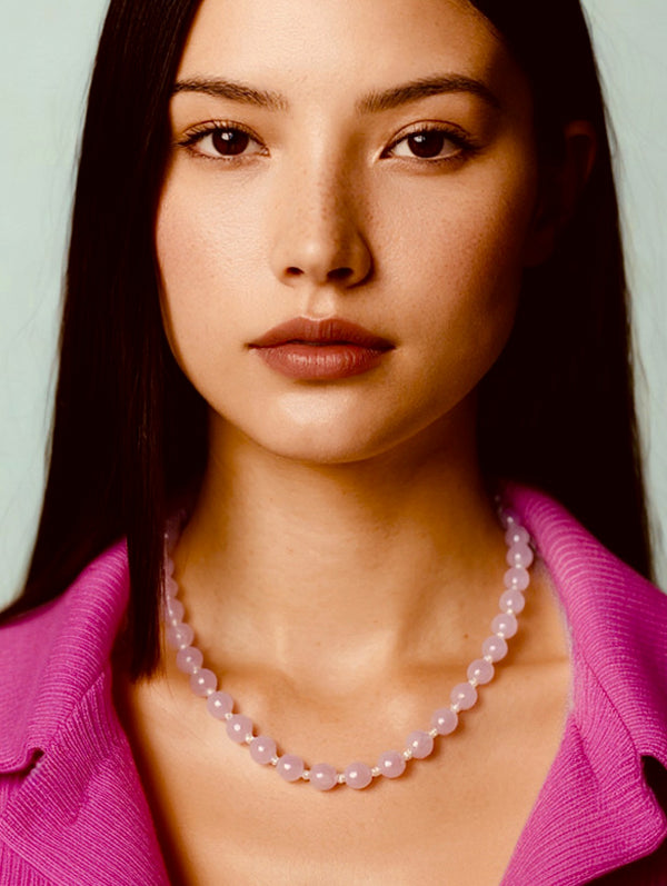 Sweet Jade and Pearl Necklace