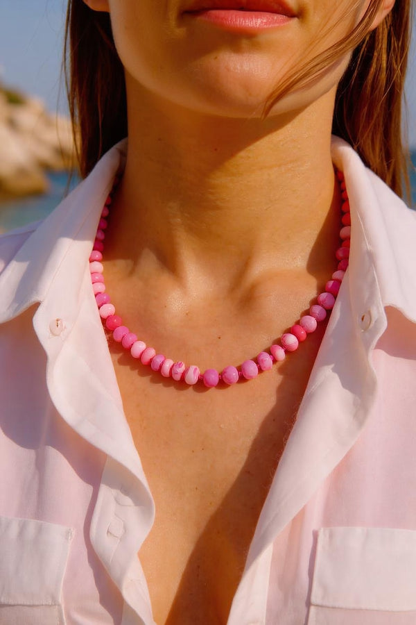 Malibu Pink Opal Necklace