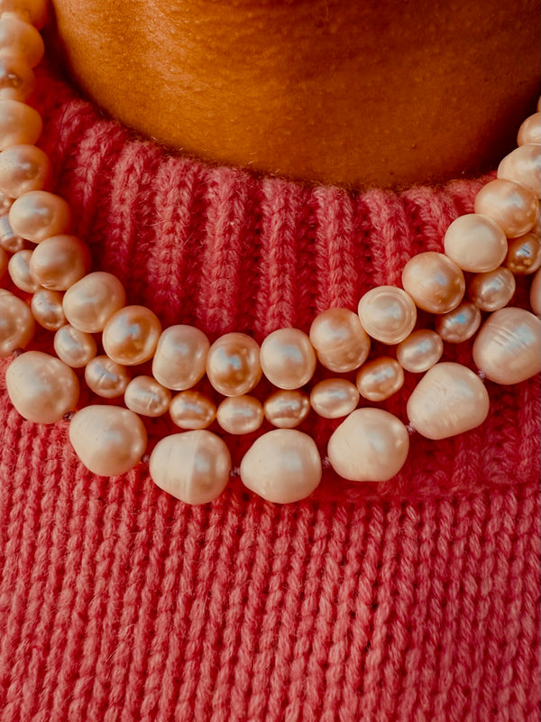 Soft Ombre Pearl Necklace