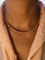 Golden Sunset Pearl Necklace