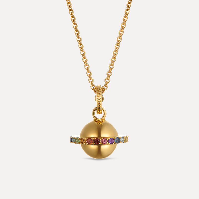 Saturn Planet Diamond Necklace | Nina Segal Jewelry