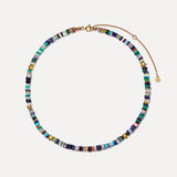 The Rainbow Chakra Necklace with 14ct Gold Hearts, Stars and Bead Detailing