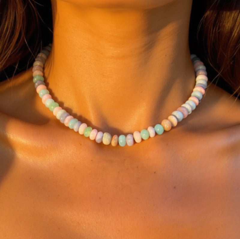 Autumn Candy Opal Necklace