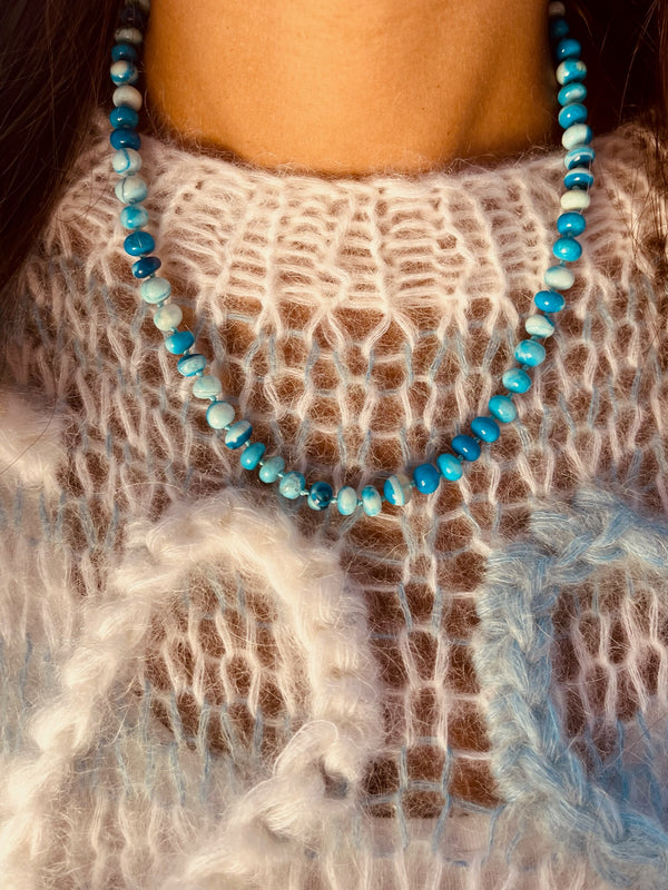 Azure Blue Opal Necklace