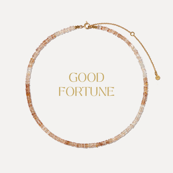 Golden Topaz 'Fortune' Necklace