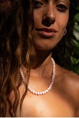 Marshmallow Pink Opal Necklace