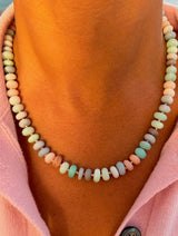 Candy Pastel Opal Beaded Necklace