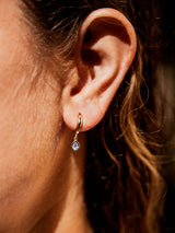 Tanzanite 18ct Gold Vermeil Drop Earrings