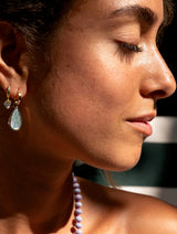 Opalalite Oval Drop Earrings