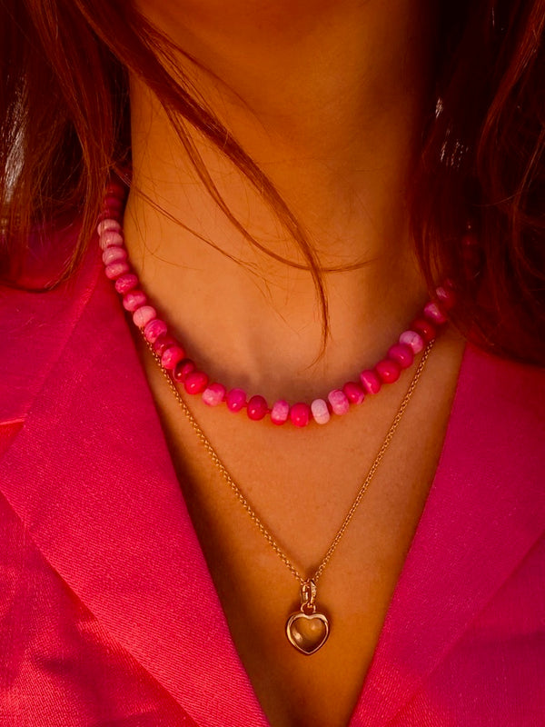 Malibu Pink Opal Necklace