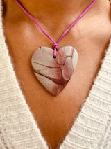 Noreena Jasper Silk Candy Pendant Necklace