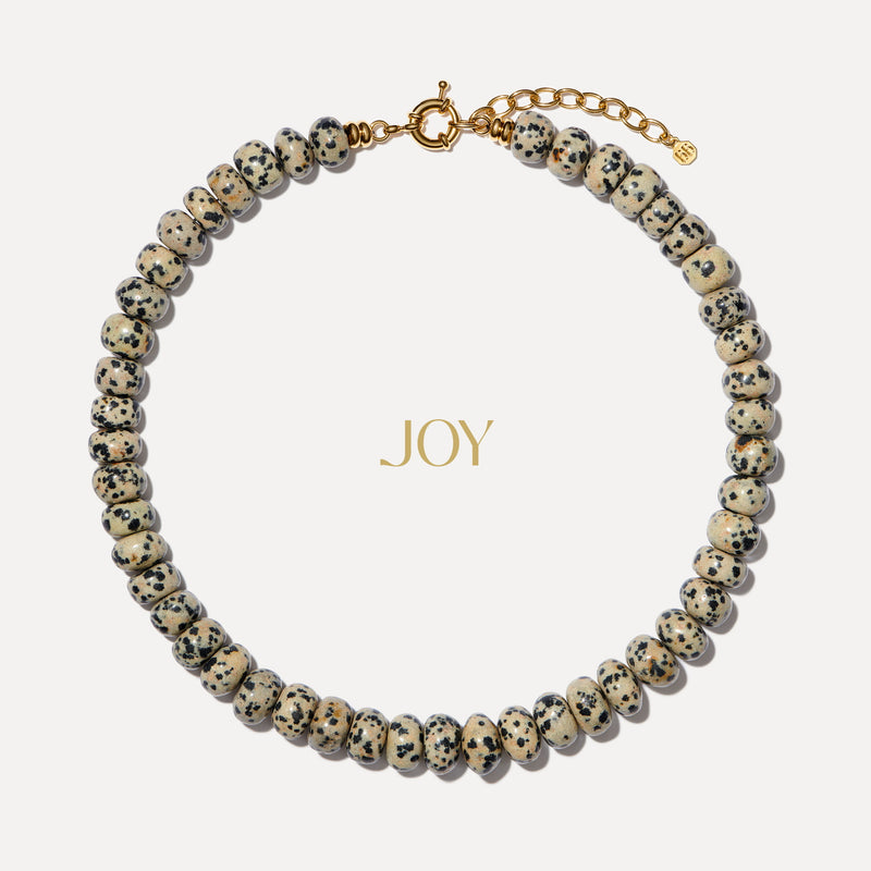 The Dalmation Jasper 'Joy' Necklace