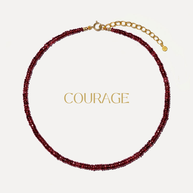 Garnet ‘Courage’ Necklace