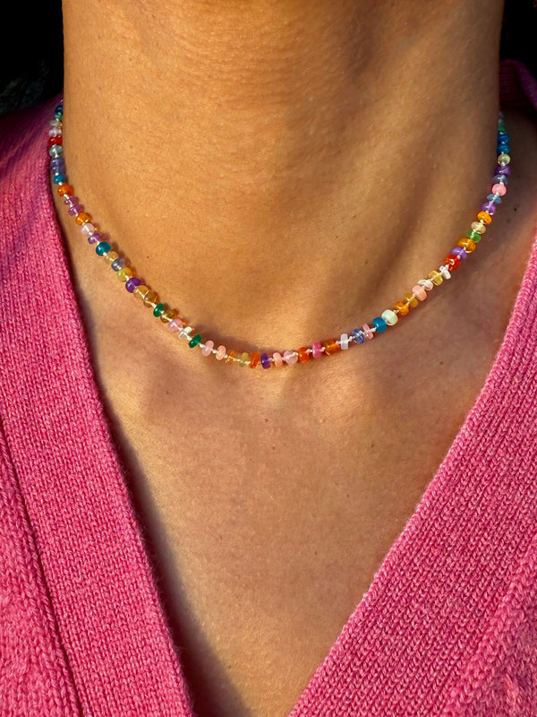 Kaleidoscope Fire Opal Necklace