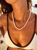 Marshmallow Pink Opal Necklace