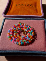 Mixed Bubblegum Fire Opal Necklace