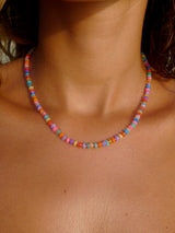 Mixed Bubblegum Fire Opal Necklace