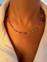Mixed Bubblegum Fire Opal Necklace