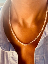Rainbow Moonstone 'New Beginnings Necklace' with Gold Thread