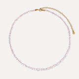 Rainbow Moonstone 'New Beginnings Necklace' with Bronze Thread