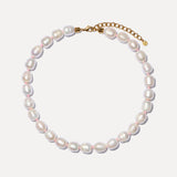 Goddess Freshwater Pearl Necklace with a Baby Pink Thread