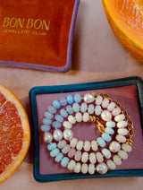 Pastel and Pearl Necklace