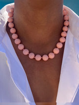 Peach Shell Pearl Necklace