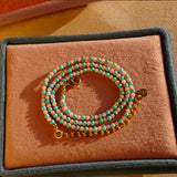 Turquoise and blush Necklace