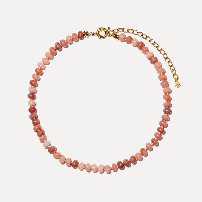 Pink Peruvian Opal Necklace