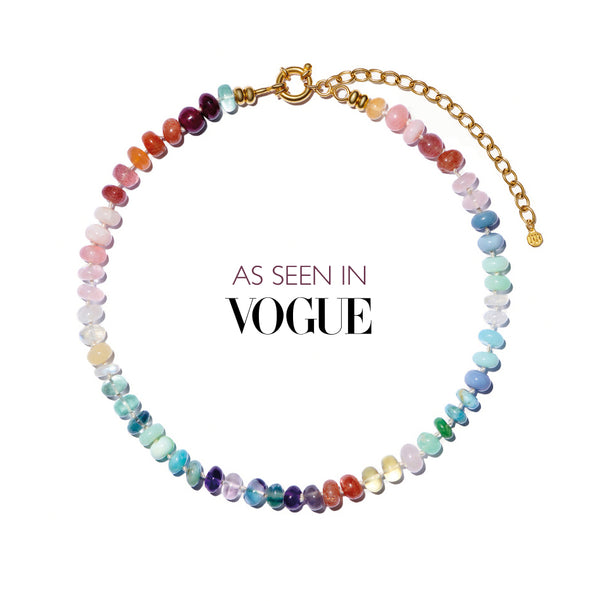 Rainbow 'Love' Necklace - As seen in Vogue