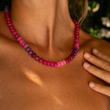 Raspberry Jade Necklace