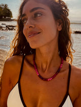 Raspberry Jade Necklace