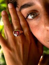 Ruby Heart Ring