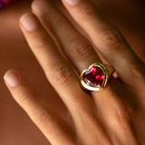 Ruby Heart Ring