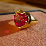 Ruby Heart Ring