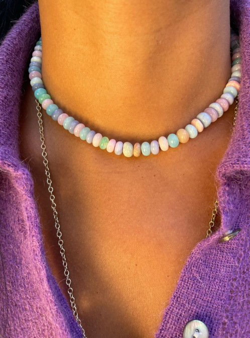 Autumn Candy Opal Necklace