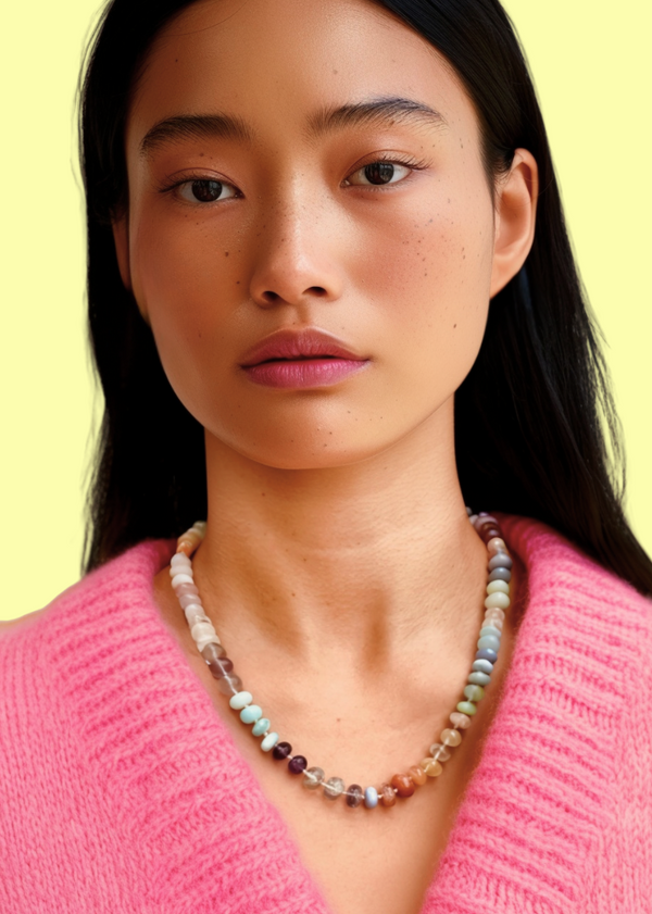 Rainbow 'Love' Necklace - As seen in Vogue