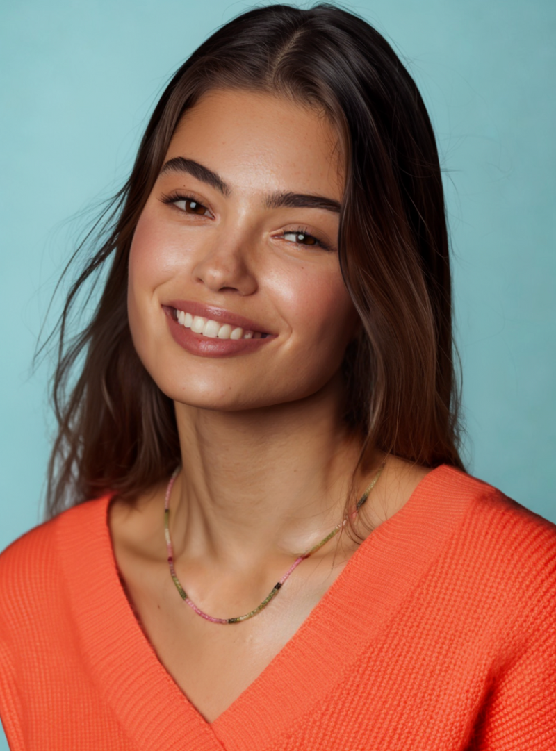 Watermelon Tourmaline Fine Necklace
