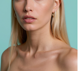 Gold and Japanese Inspired Pearl Hoop Earrings