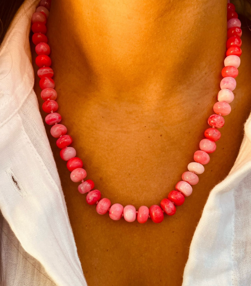 Malibu Pink Opal Necklace